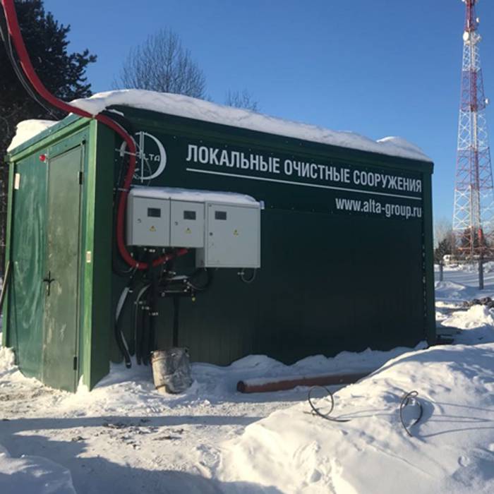 Хозяйственно-бытовой сток - 200 м3 в сутки, малый населенный пункт, Красноярский край