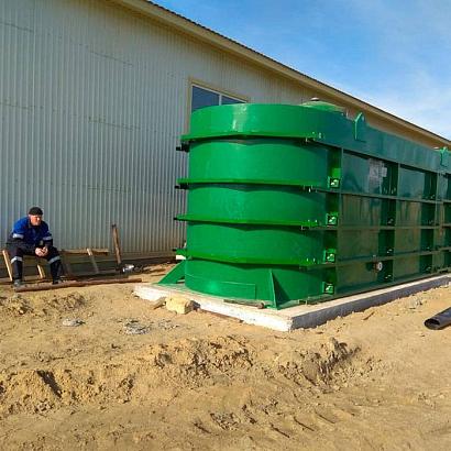 Хозяйственно-бытовой сток - 130 м3 в сутки, вахтовый поселок, Казахстан